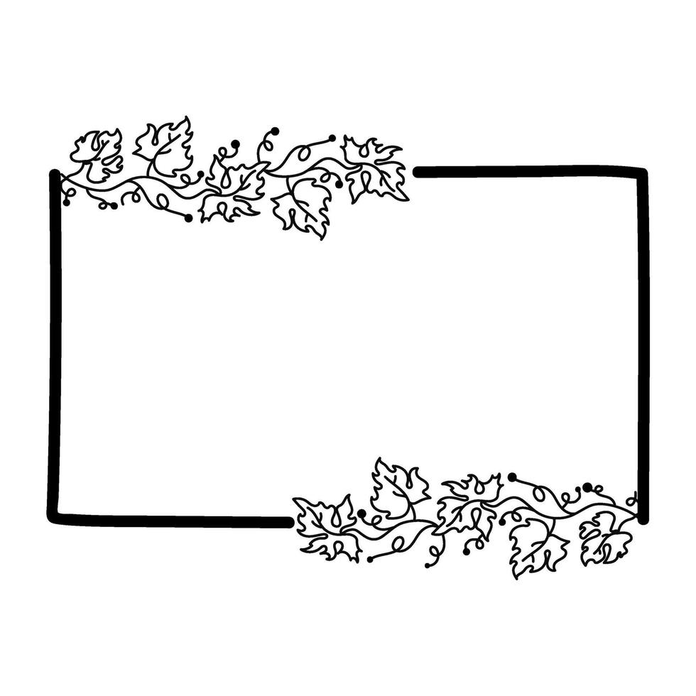 Rectangular Decorative Frame vector
