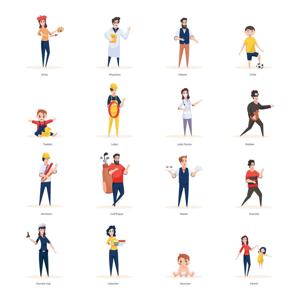 Professional People Pack vector