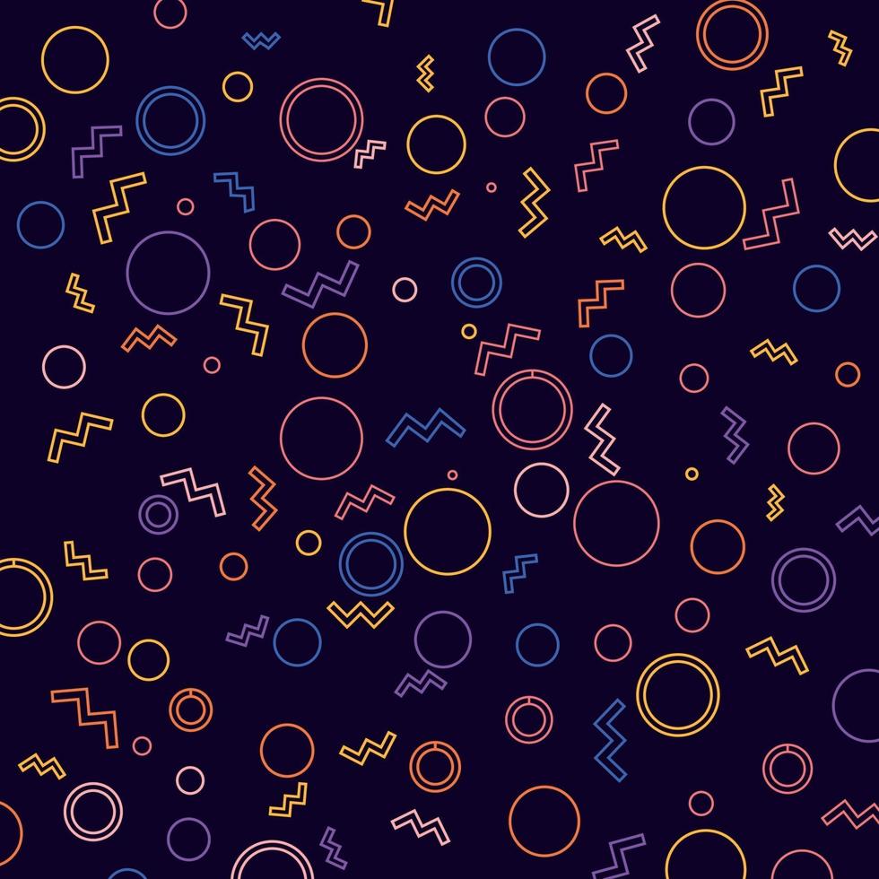 Geometric background with bright colors and dynamic shape compositions vector