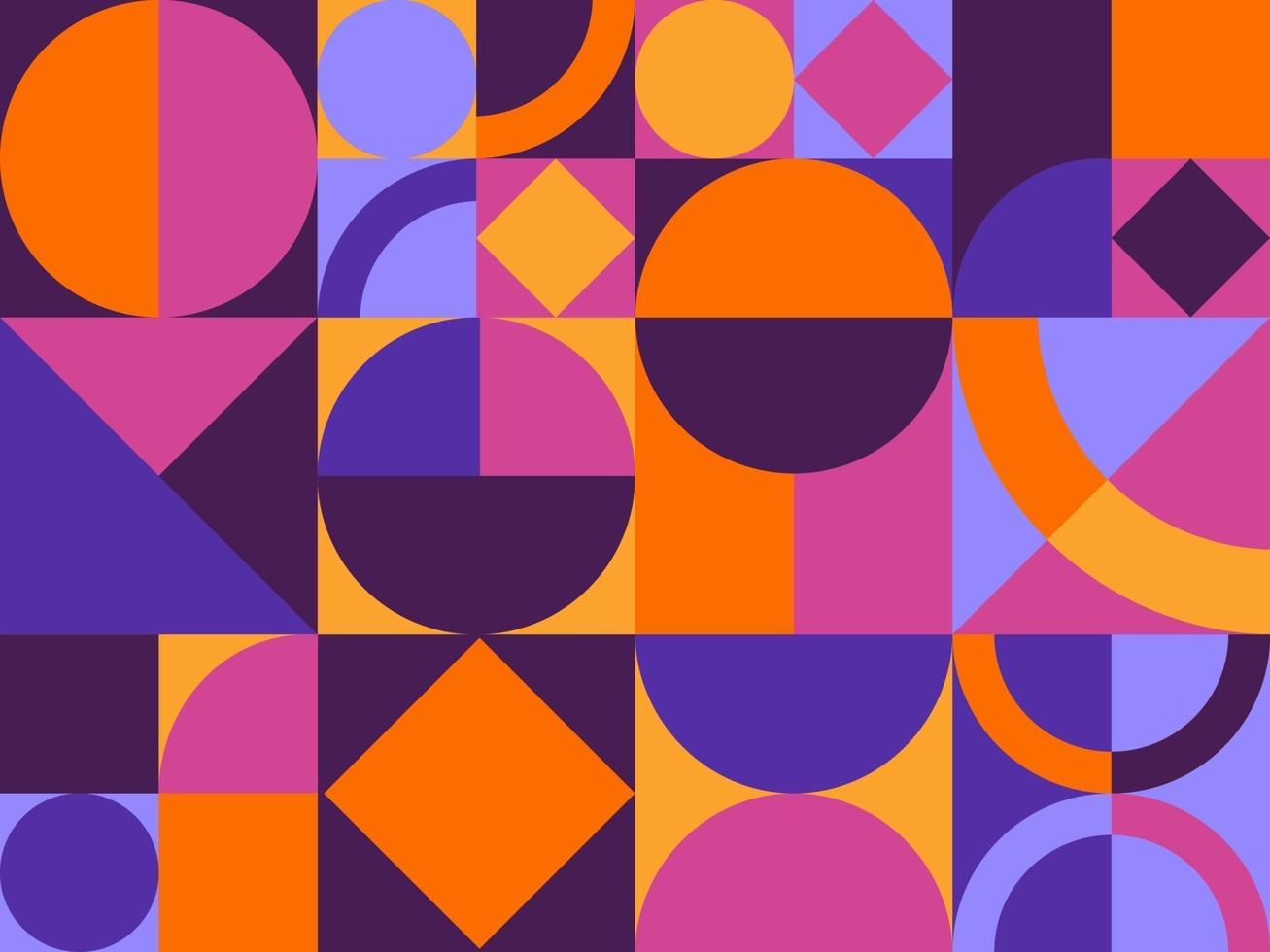 Geometric background with bright colors vector
