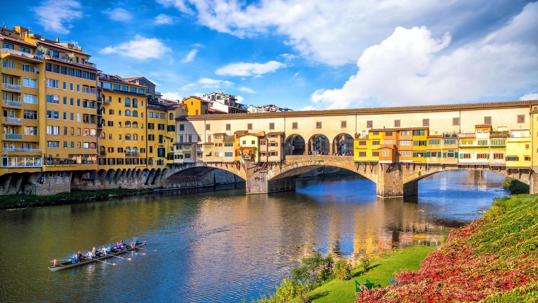 Ponte Vecchio over the Arno River in Florence photo