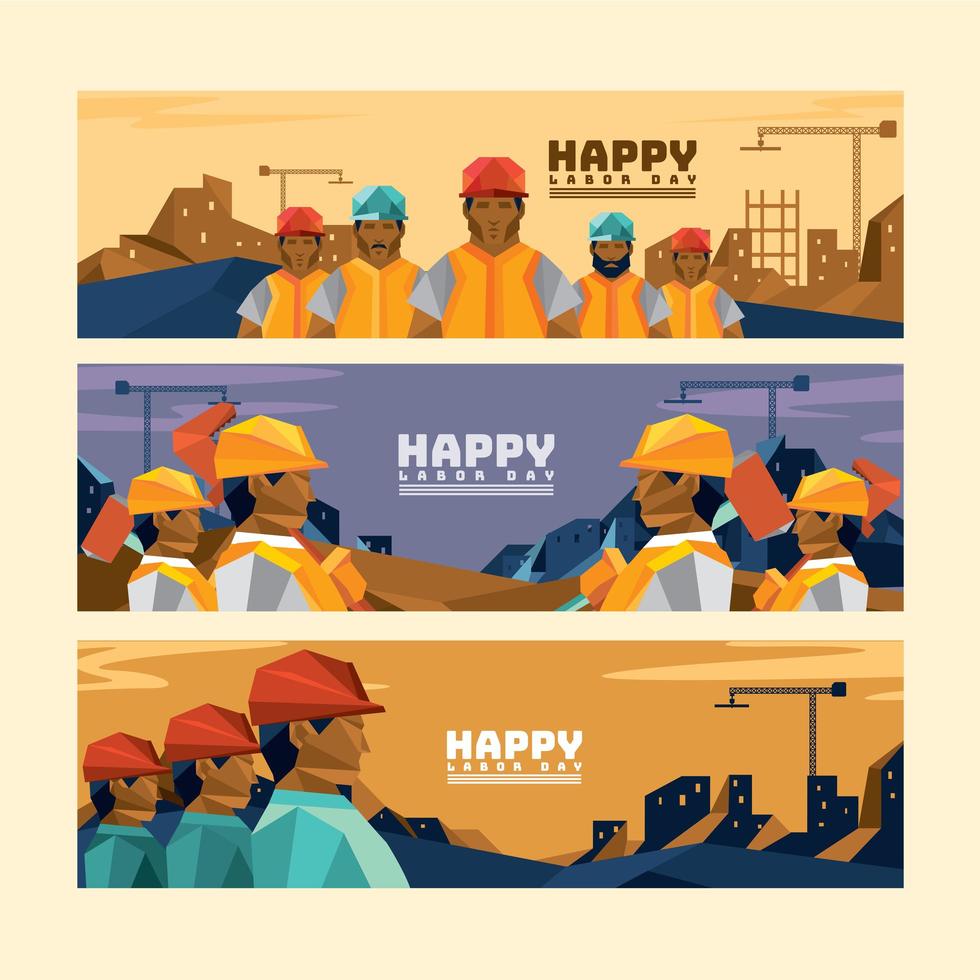 Labor Day Banner Concept vector