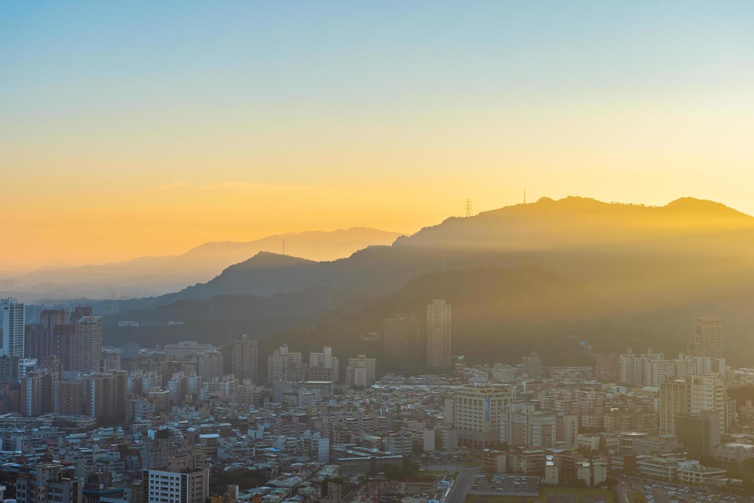 View of Taipei city in Taiwan photo