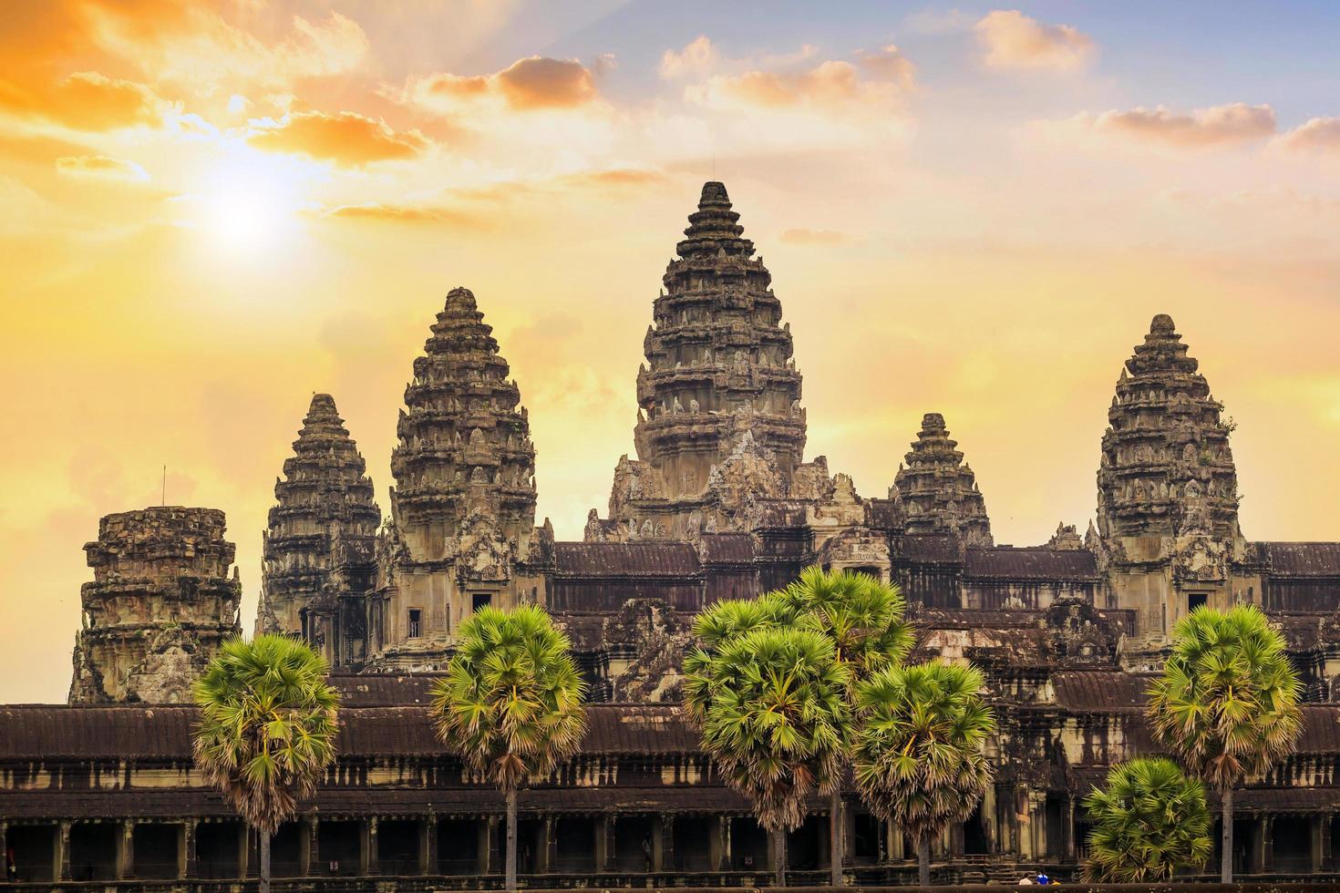 sunrise at Ankor Wat, Siem Reap, Cambodia photo