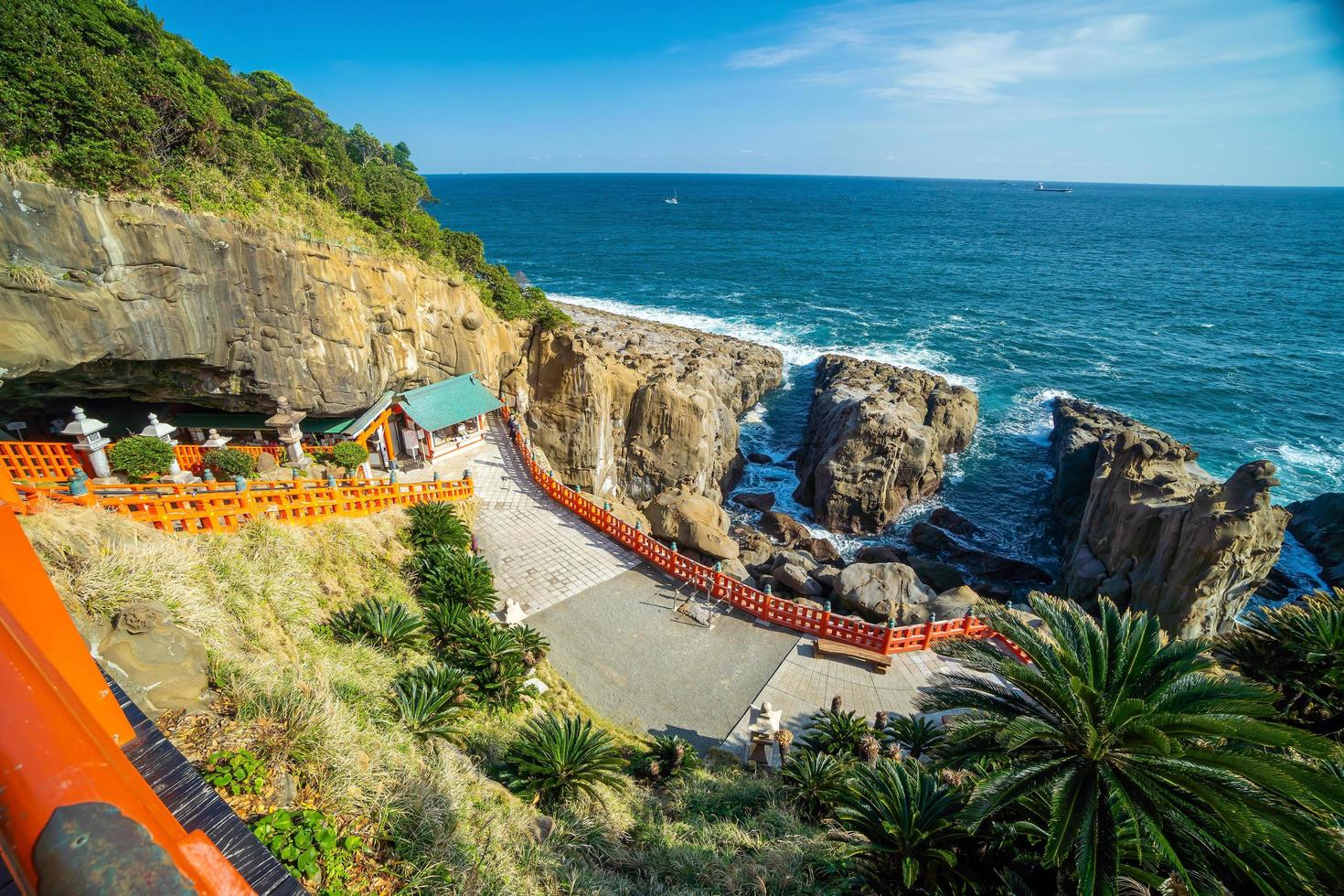 Udo Shrine, located on the Nichinan Coast south of Miyazaki City photo