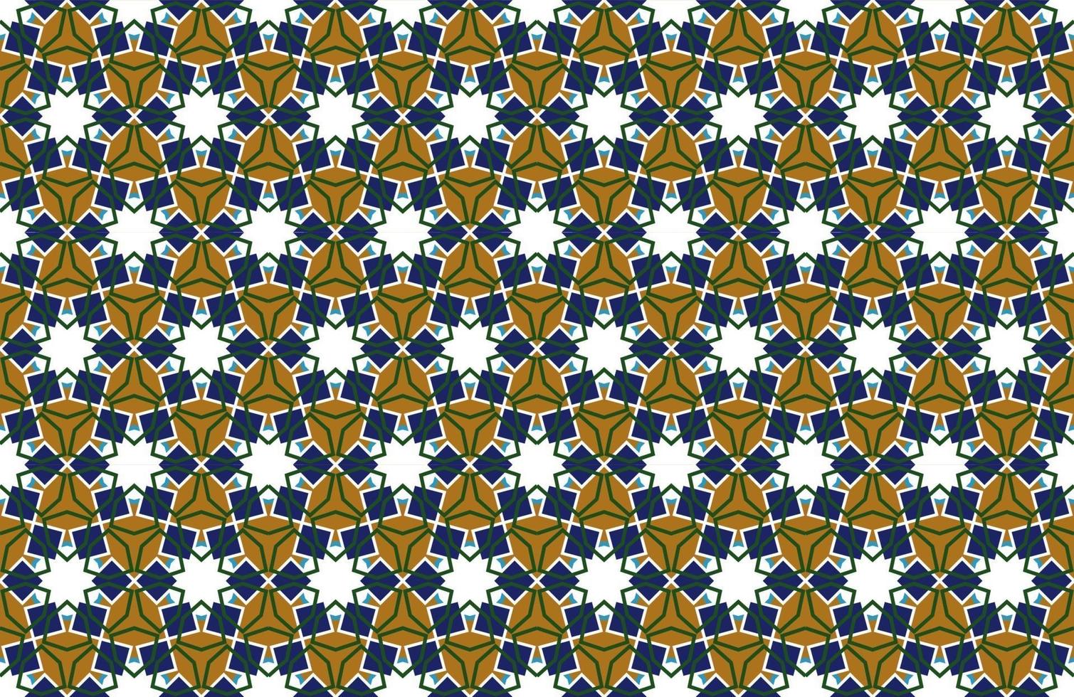 Arabic pattern seamless background in islamic style. Geometric muslim ornament backdrop. Vector EPS10 wallpaper illustration