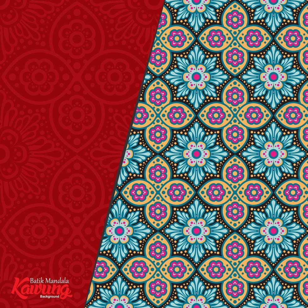 mandala de flores. elementos decorativos vintage. patrón oriental, ilustración vectorial. vector