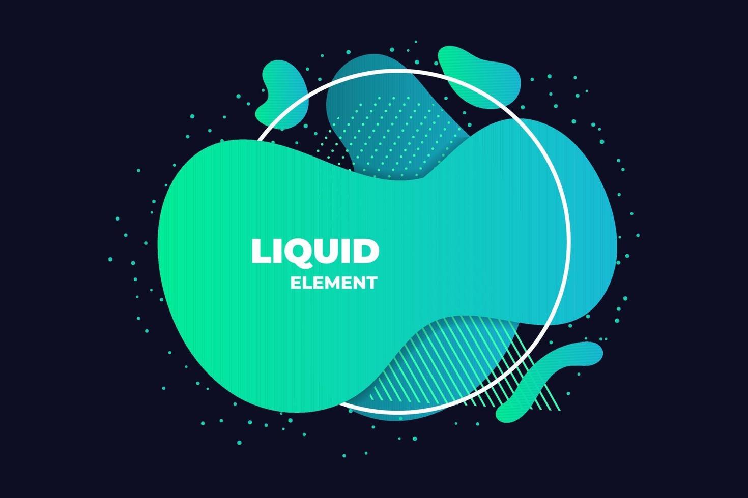 green liquid abstract element illustration vector