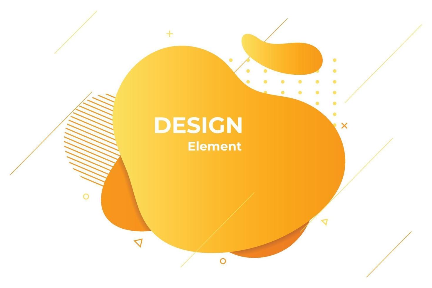 orange liquid abstract element illustration vector