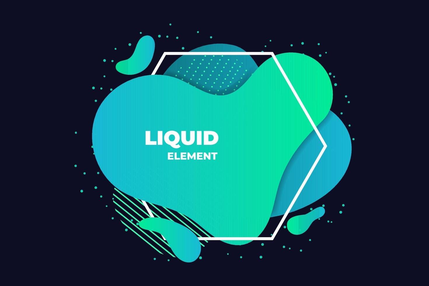 green liquid abstract element illustration vector