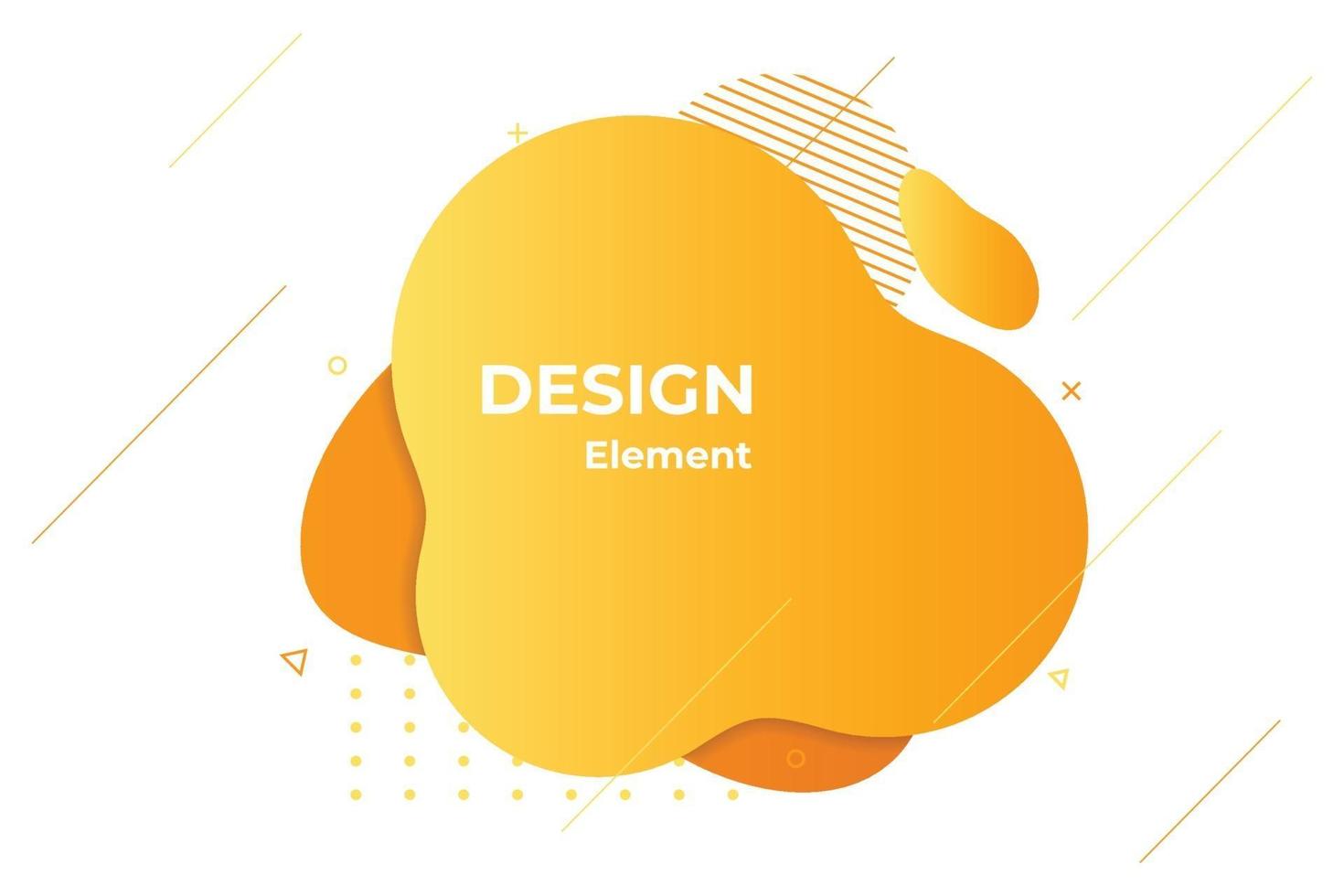 orange liquid abstract element illustration vector