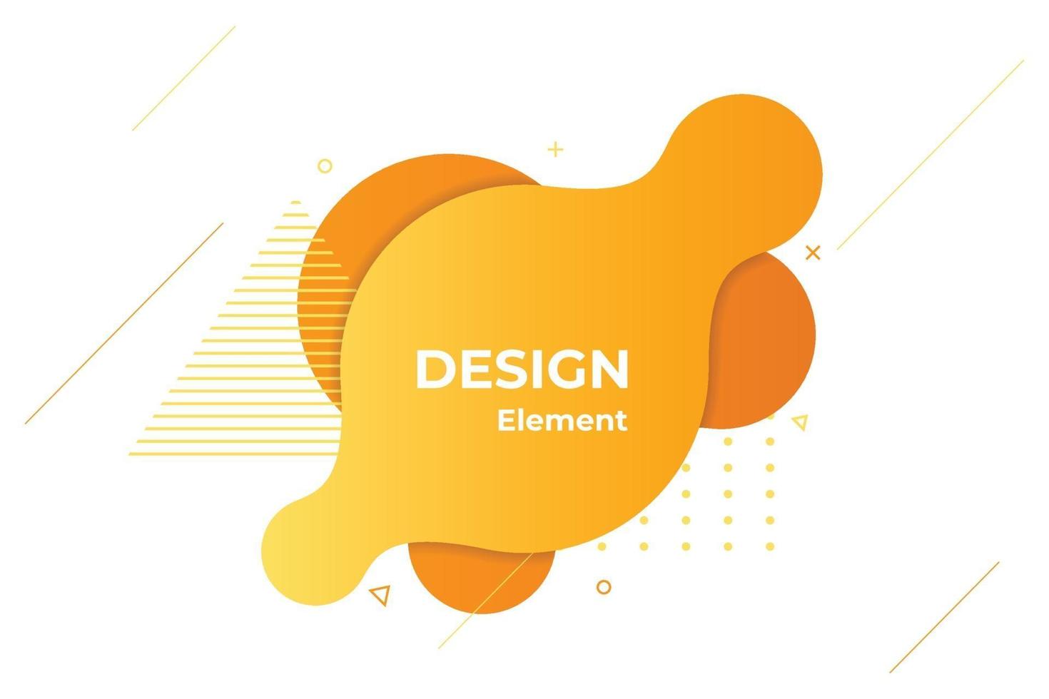 orange liquid abstract element illustration vector