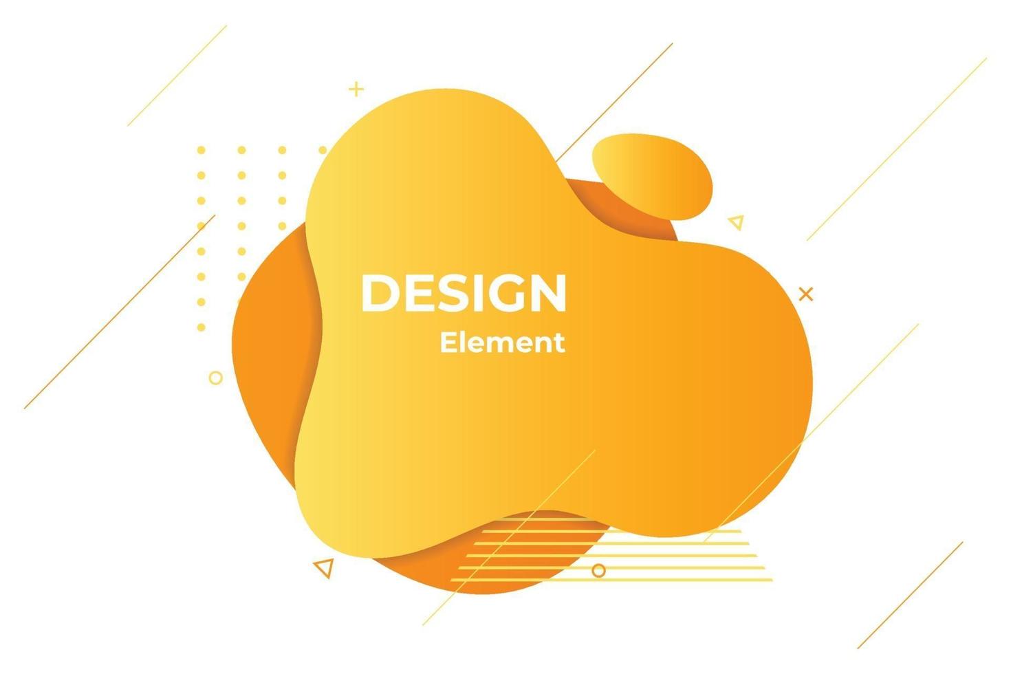 orange liquid abstract element illustration vector