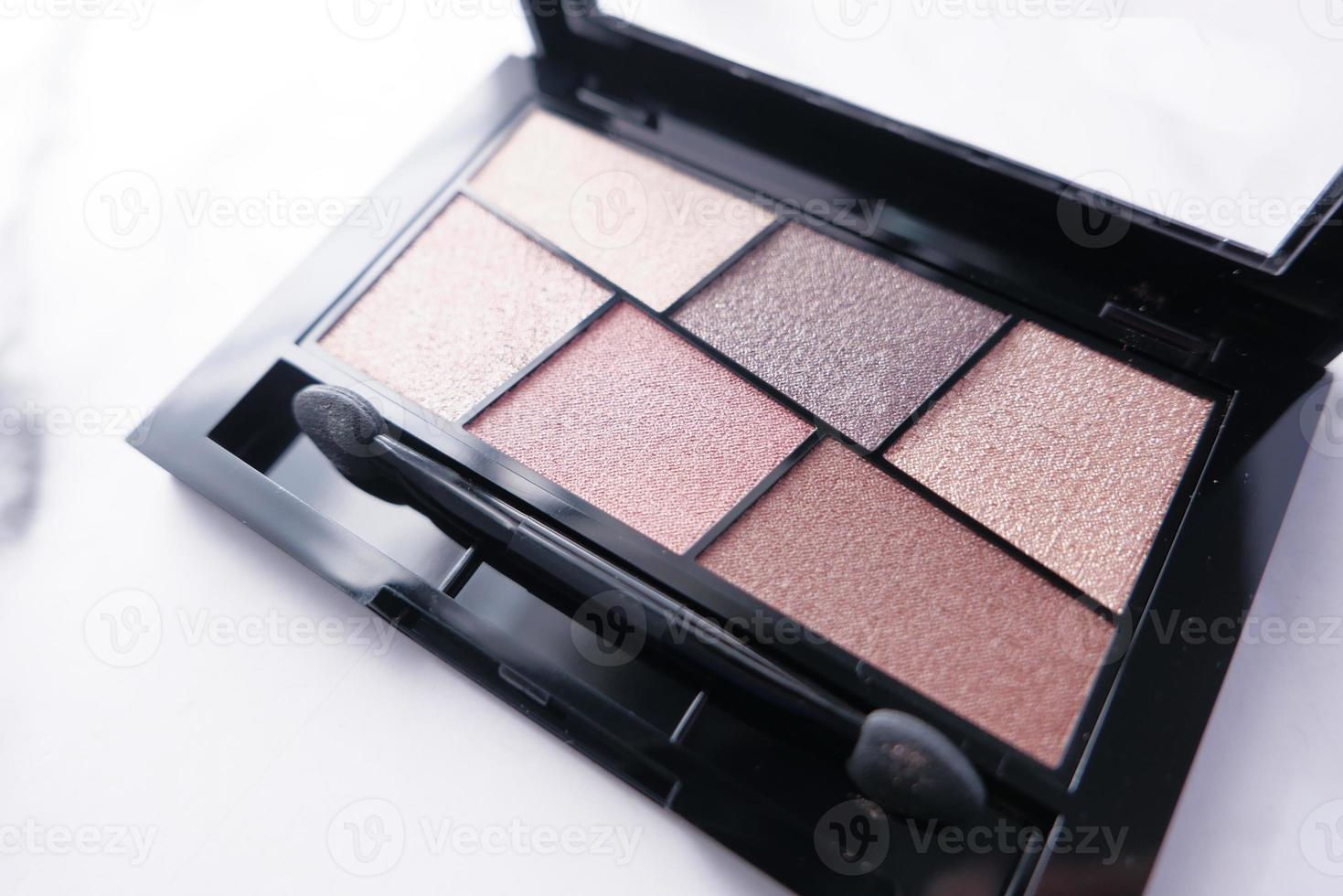 Close up of eye shadow palette photo