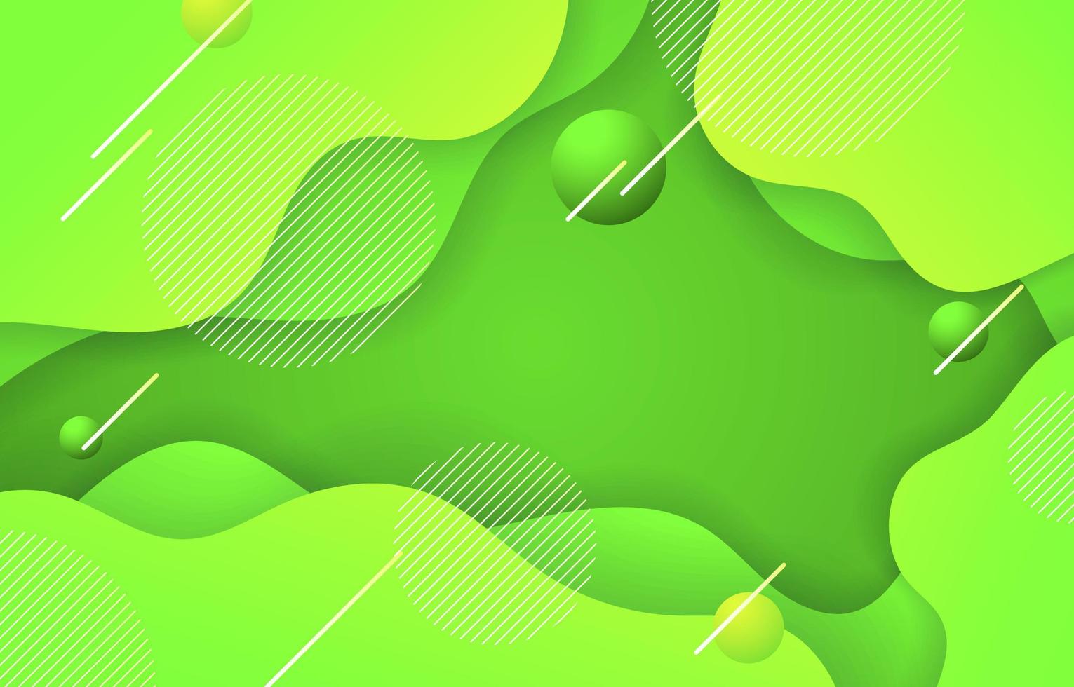 fondo abstracto fluido verde vector