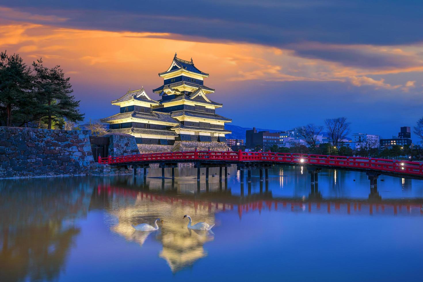 castillo de matsumoto en japón foto