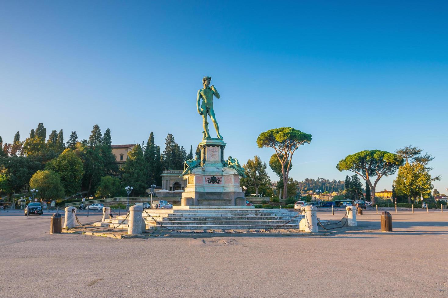 Vista de la Piazzale Michelangelo en Florencia foto