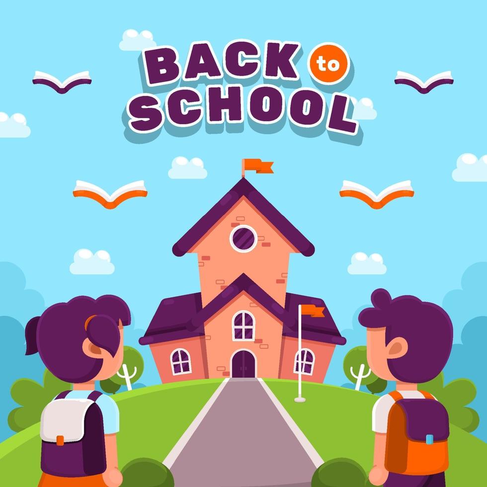 Student Back to School Concept vector
