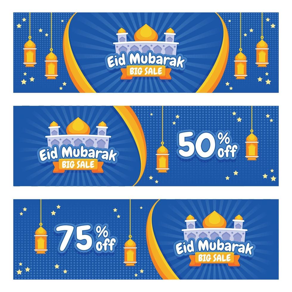 banner de herramientas de marketing eid vector