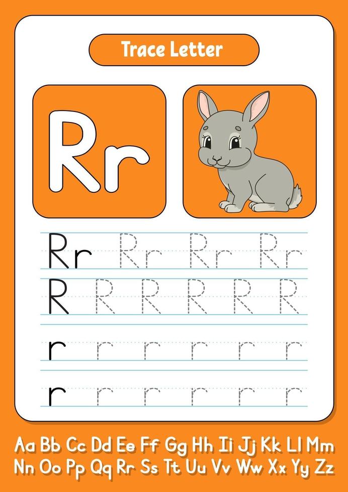 escribiendo letras r vector