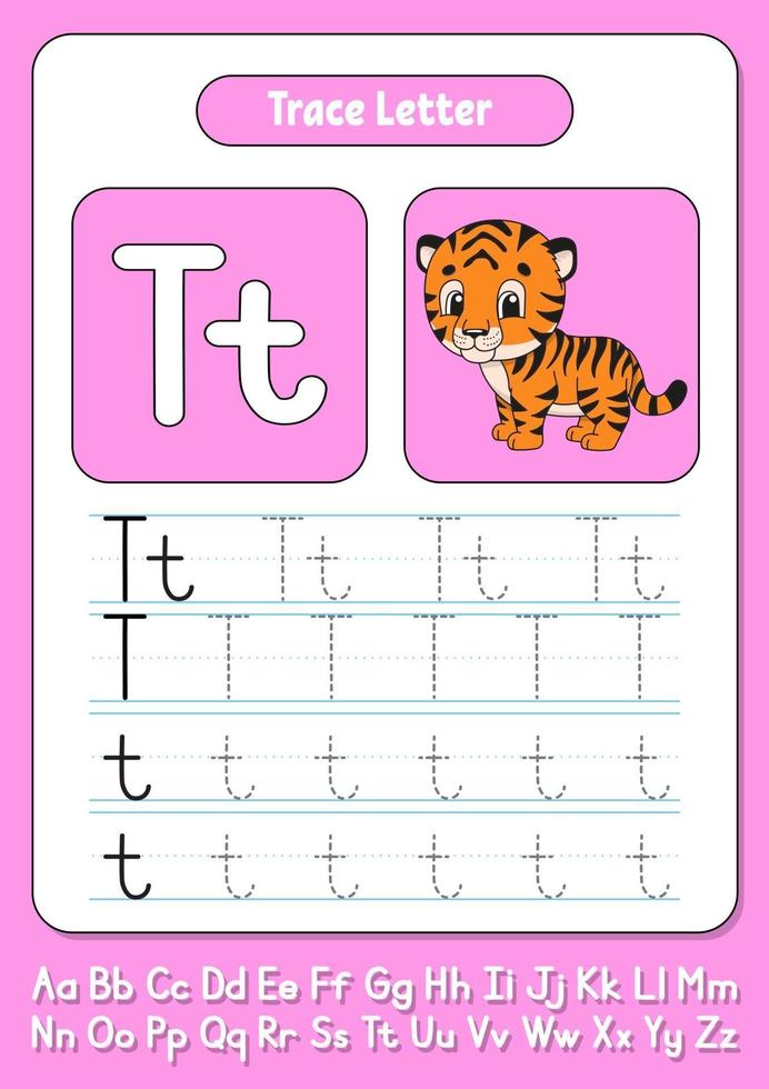 Writing letters T vector