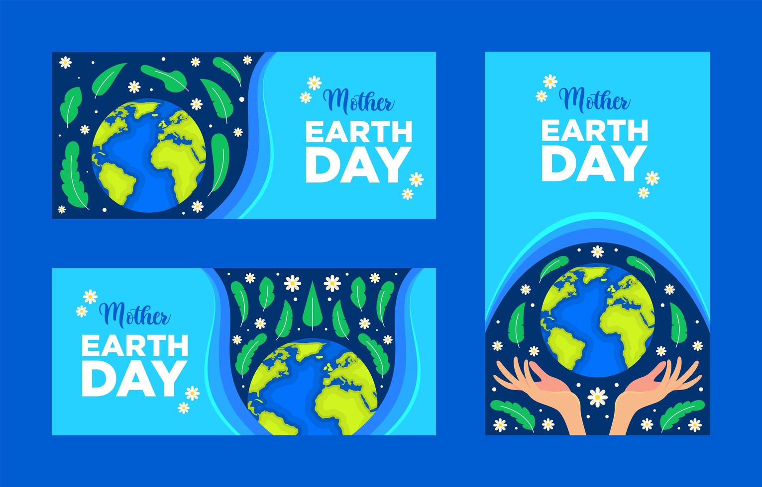 Mother Earth Day Banner vector