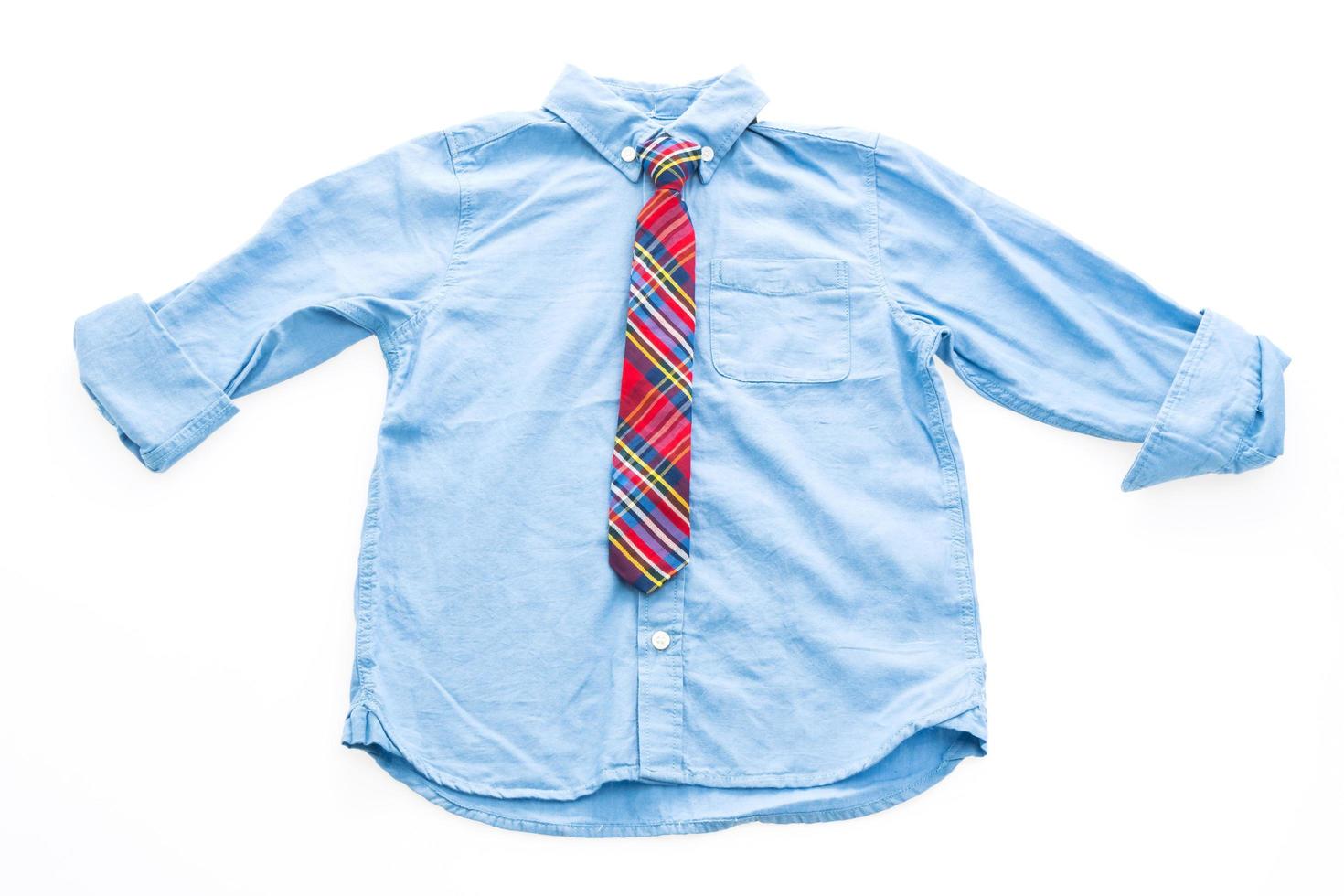 Fashion shirt with neck tie photo