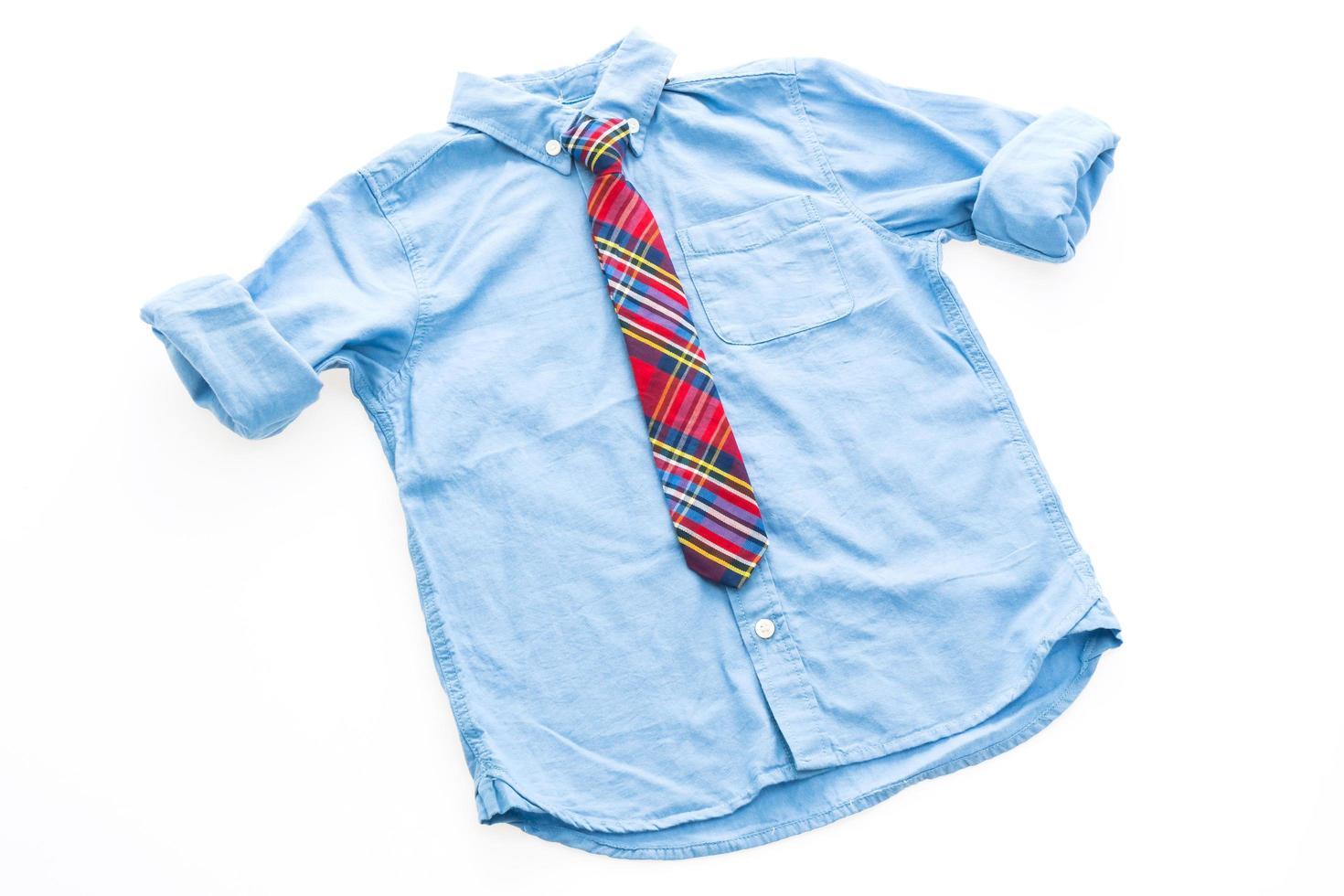 Fashion shirt with neck tie photo