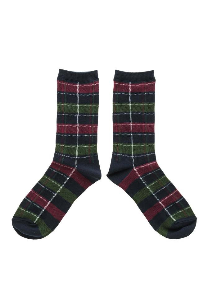 Cotton socks on white background photo