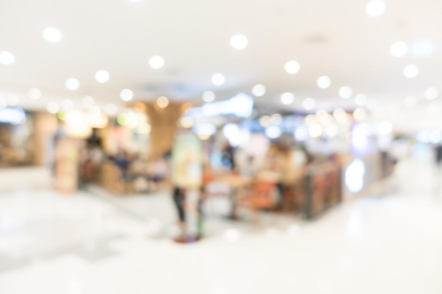 Abstract blur beautiful luxury shopping mall interior photo