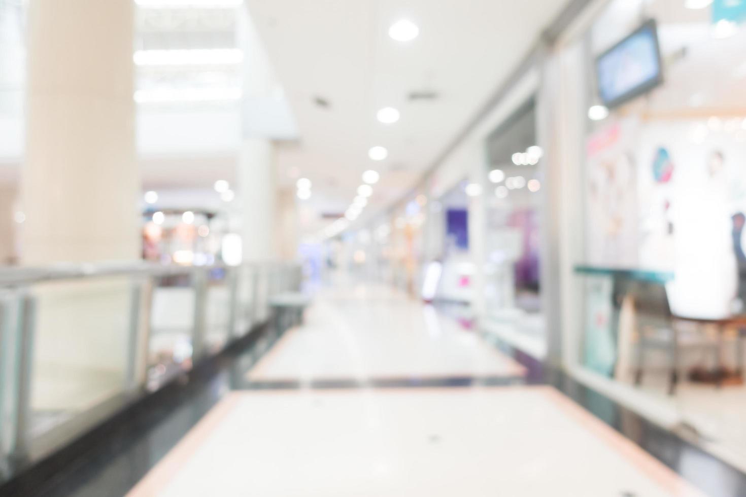 Abstract blur shopping mall interior photo