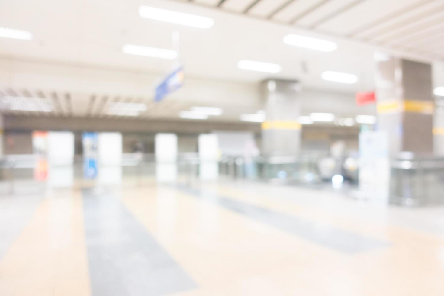 Abstract blur subway station photo