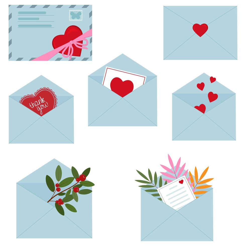 Set of envelopes vector