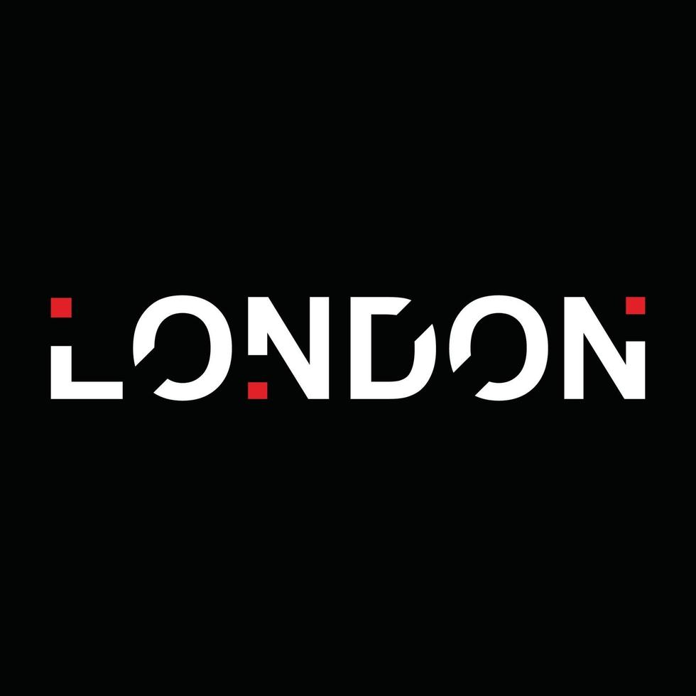 diseño de tipografía de ropa urbana de londres vector