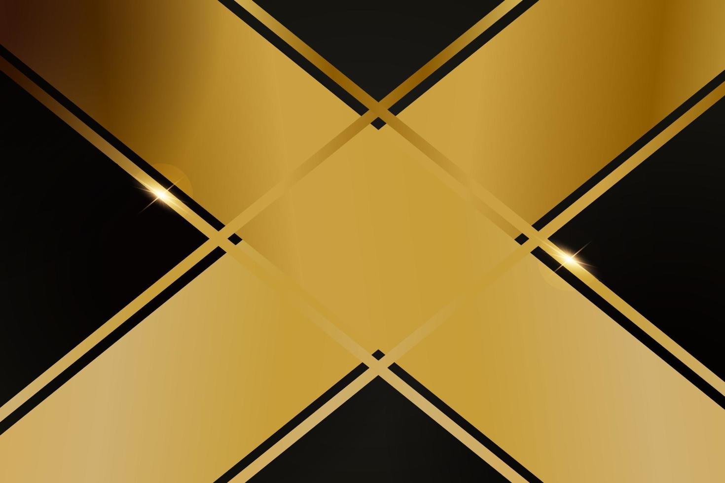 Abstract polygonal pattern luxury with gold vector