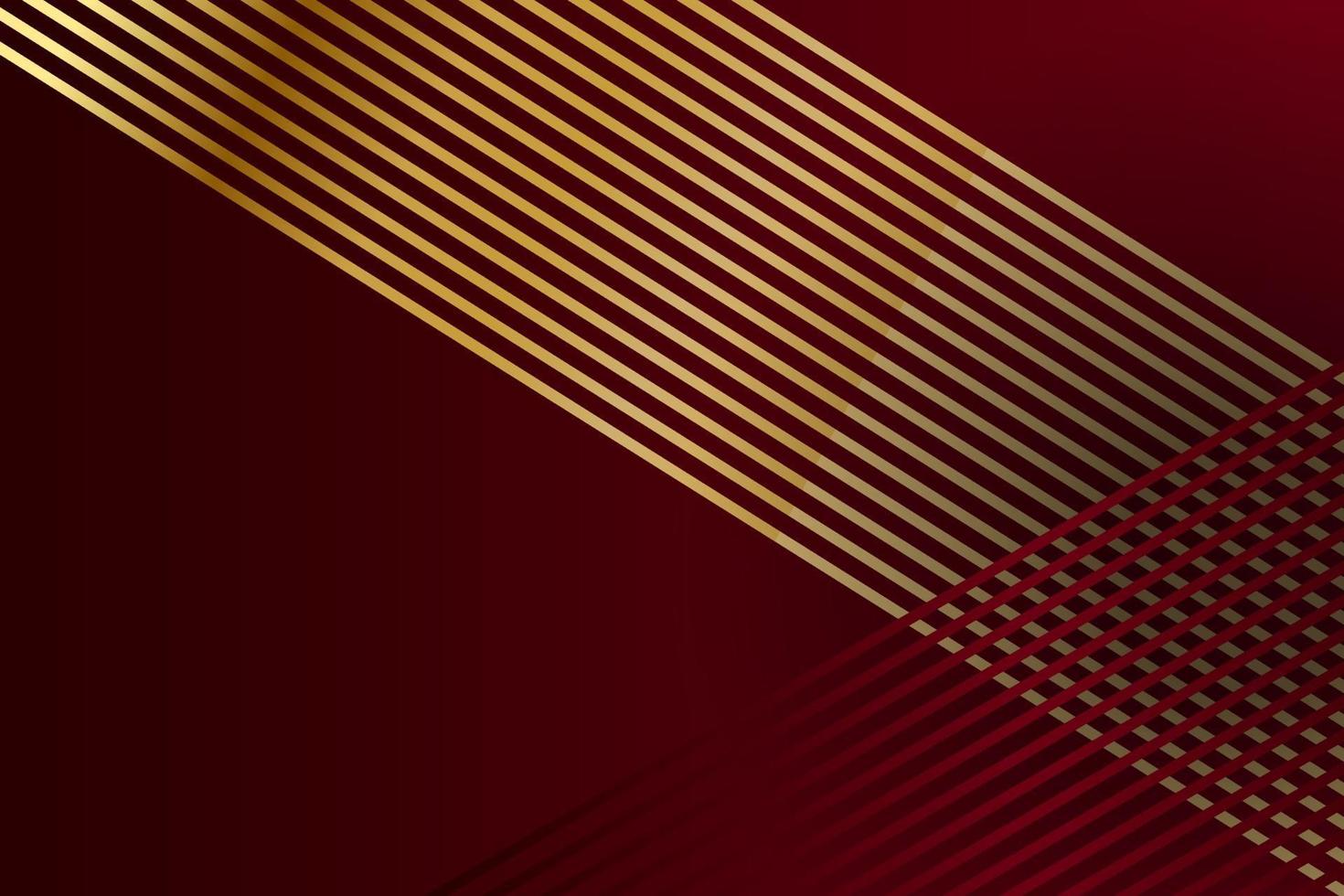 Abstract polygonal pattern luxury with gold vector