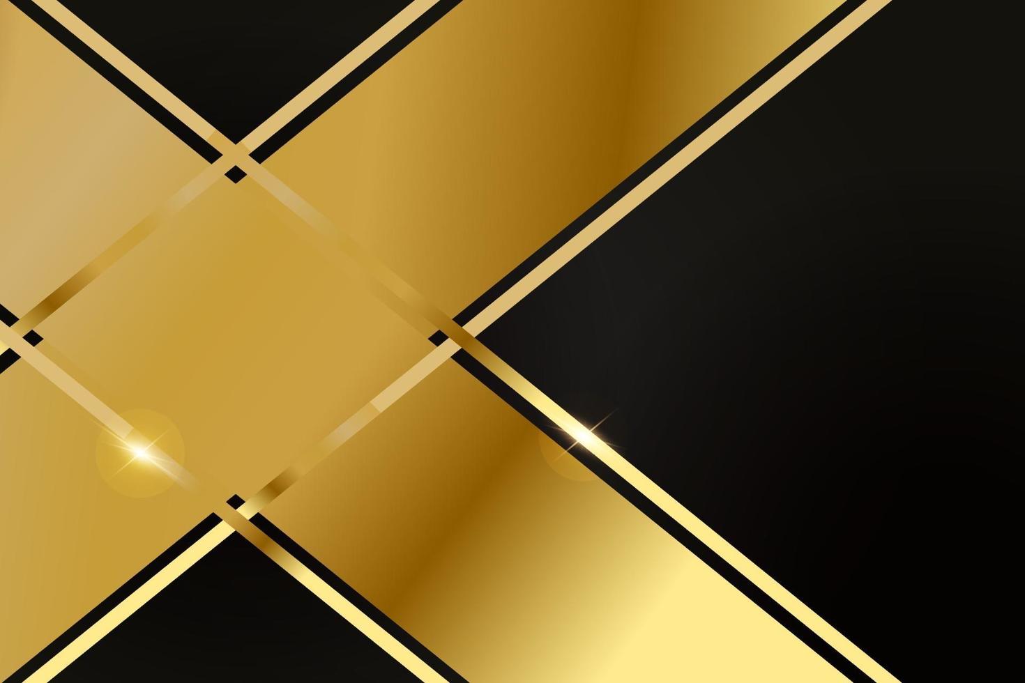 Abstract polygonal pattern luxury with gold vector