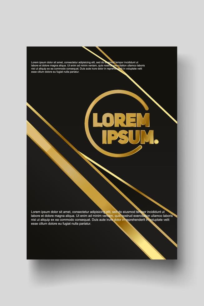 Cover design template with abstract lines modern vector