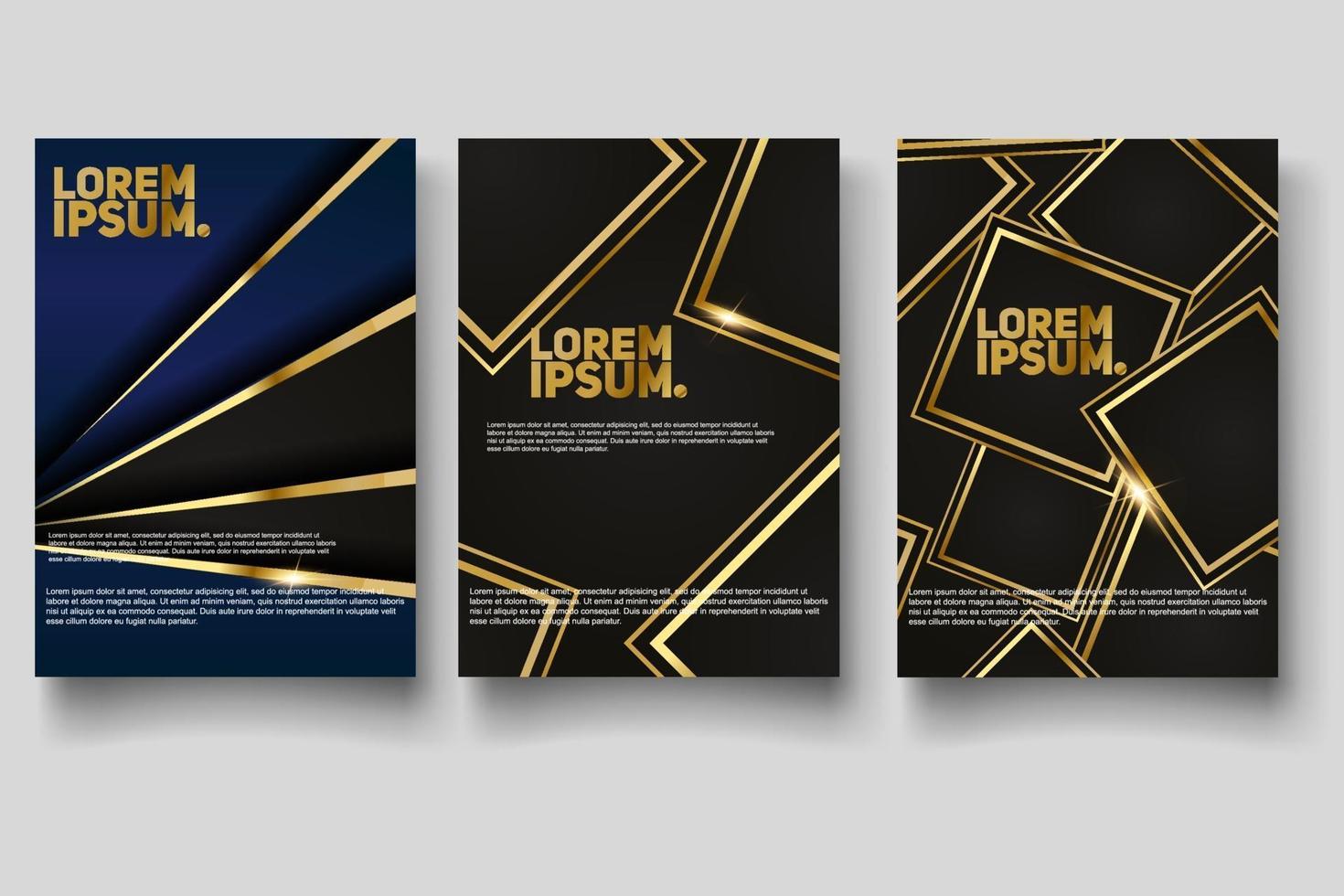 Plantilla de diseño de portada con líneas abstractas modernas vector