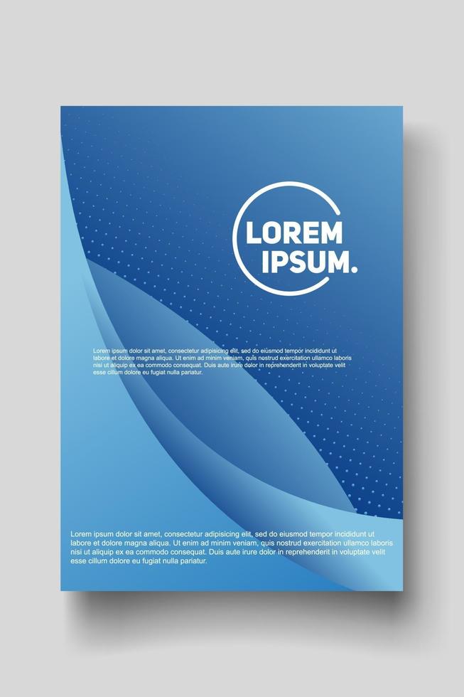 Cover design template with abstract lines modern vector