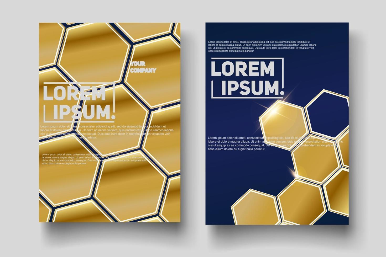 Plantilla de diseño de portada con líneas abstractas modernas vector