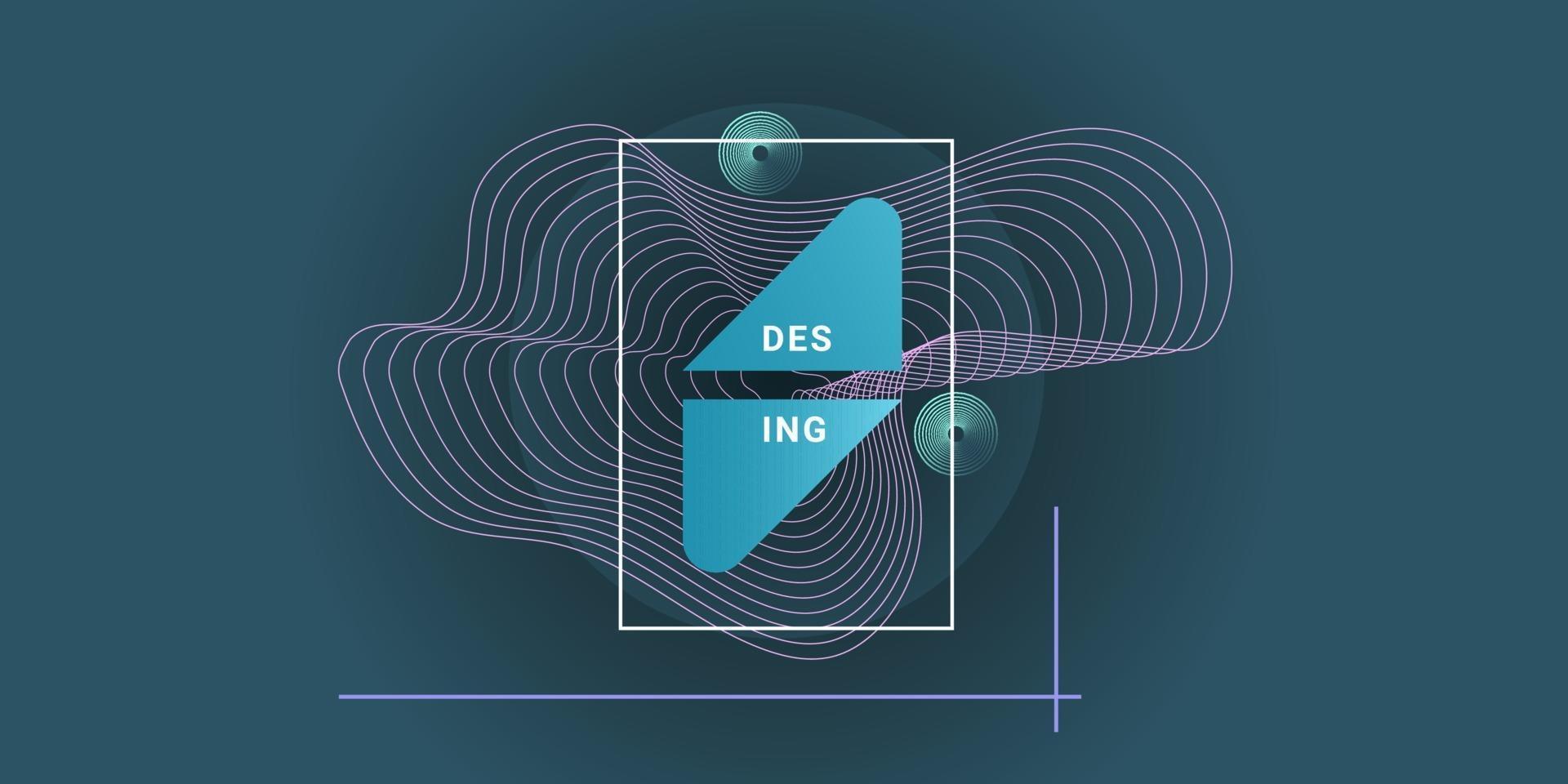 Abstract shapes and wave background vector graphics, good for posters, landing pages, and banners.