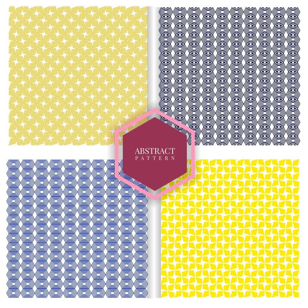 set of abstract design patterns vector