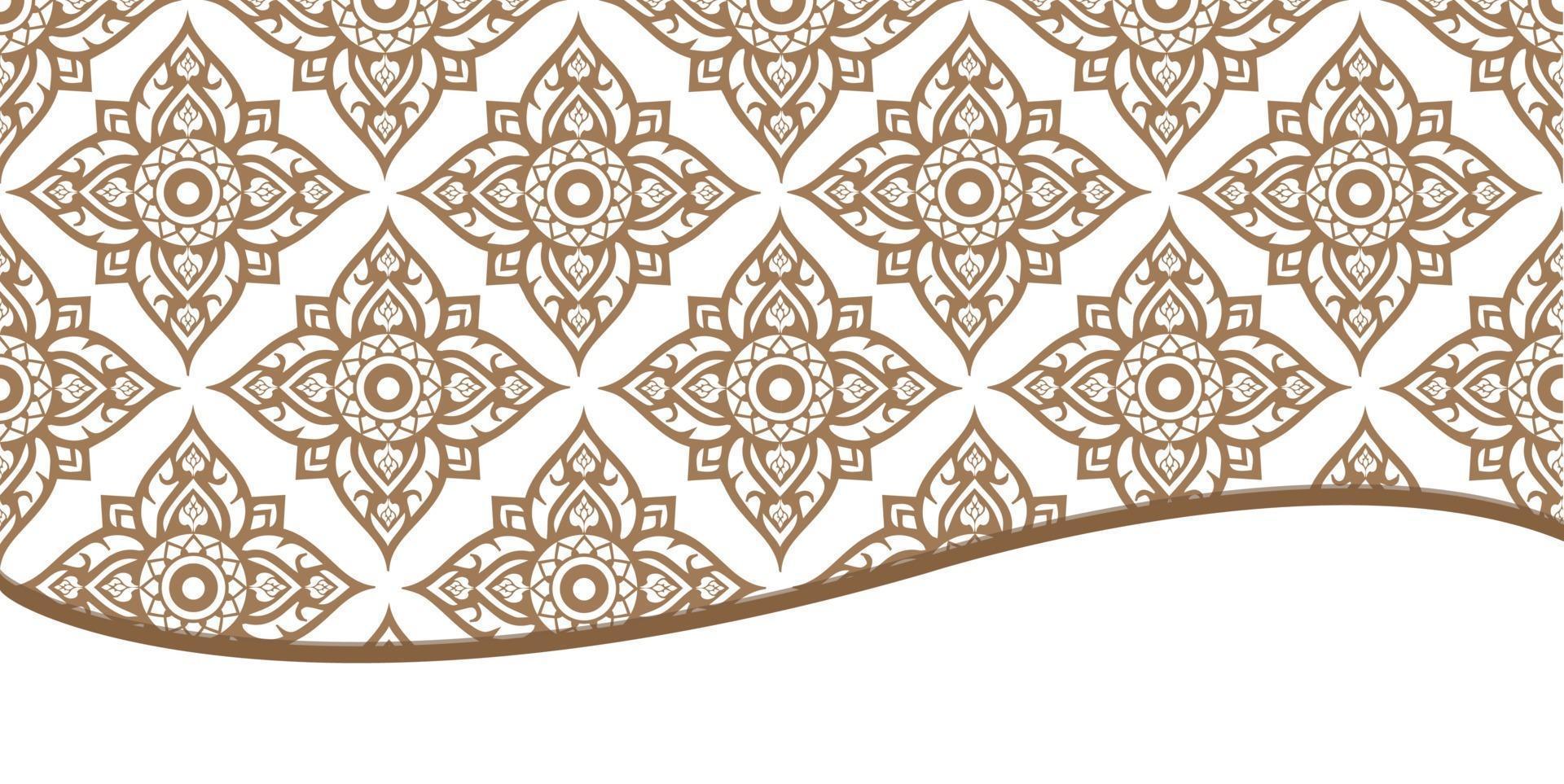 Thai Line Fabric tradional background vector
