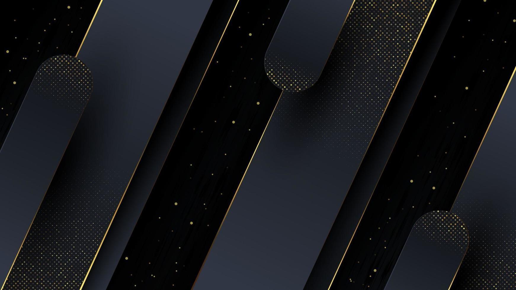 Luxury abstract background with gold trim vector