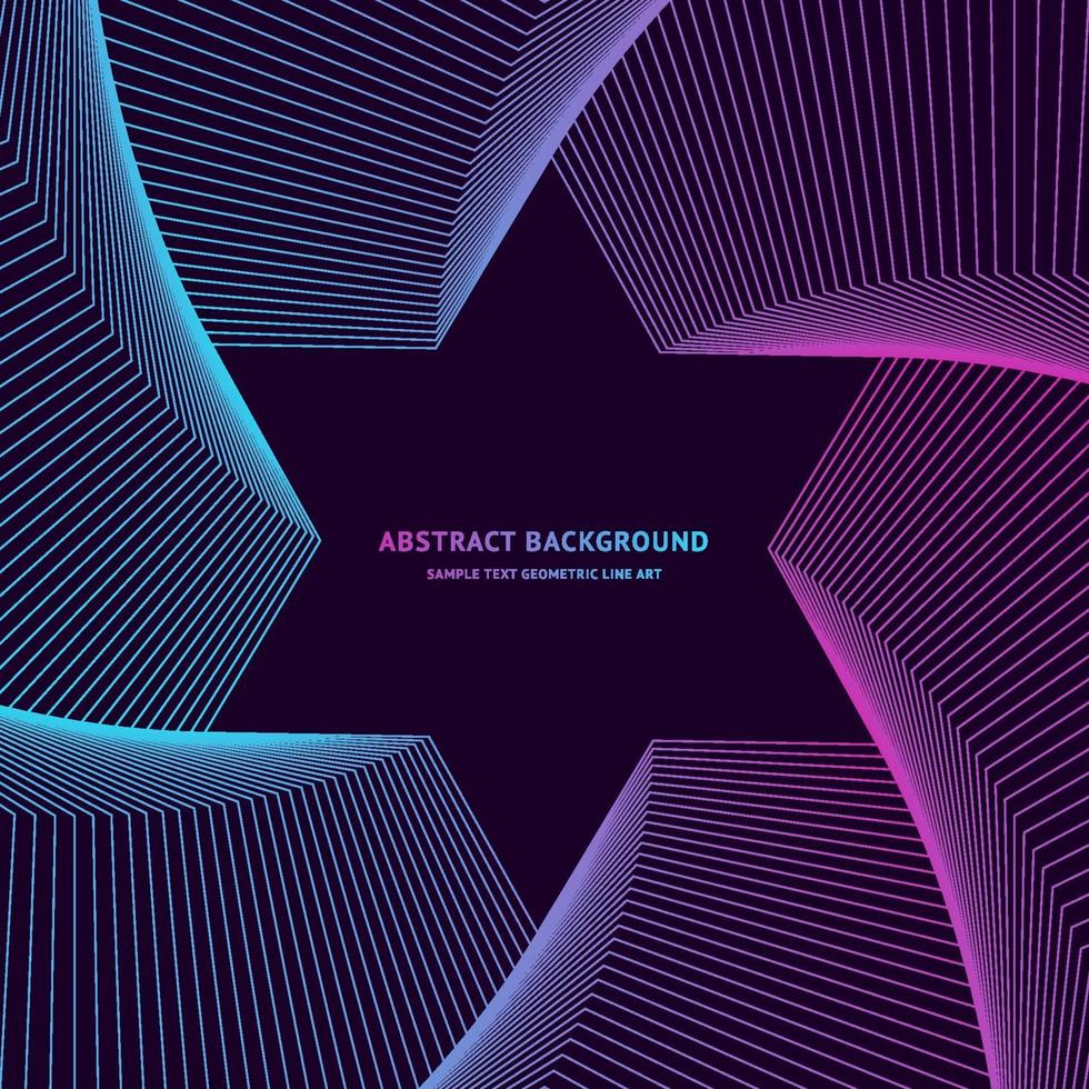 fondo de arte de línea geométrica vector