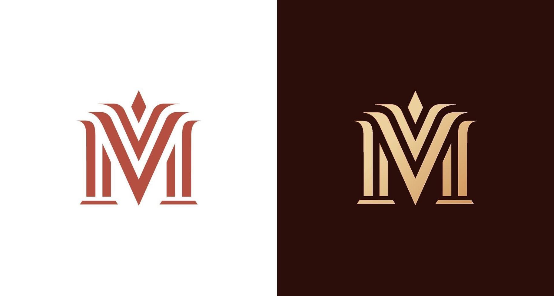 Letter M Logo Vector Hd PNG Images, Letter M Mm Monogram Logo