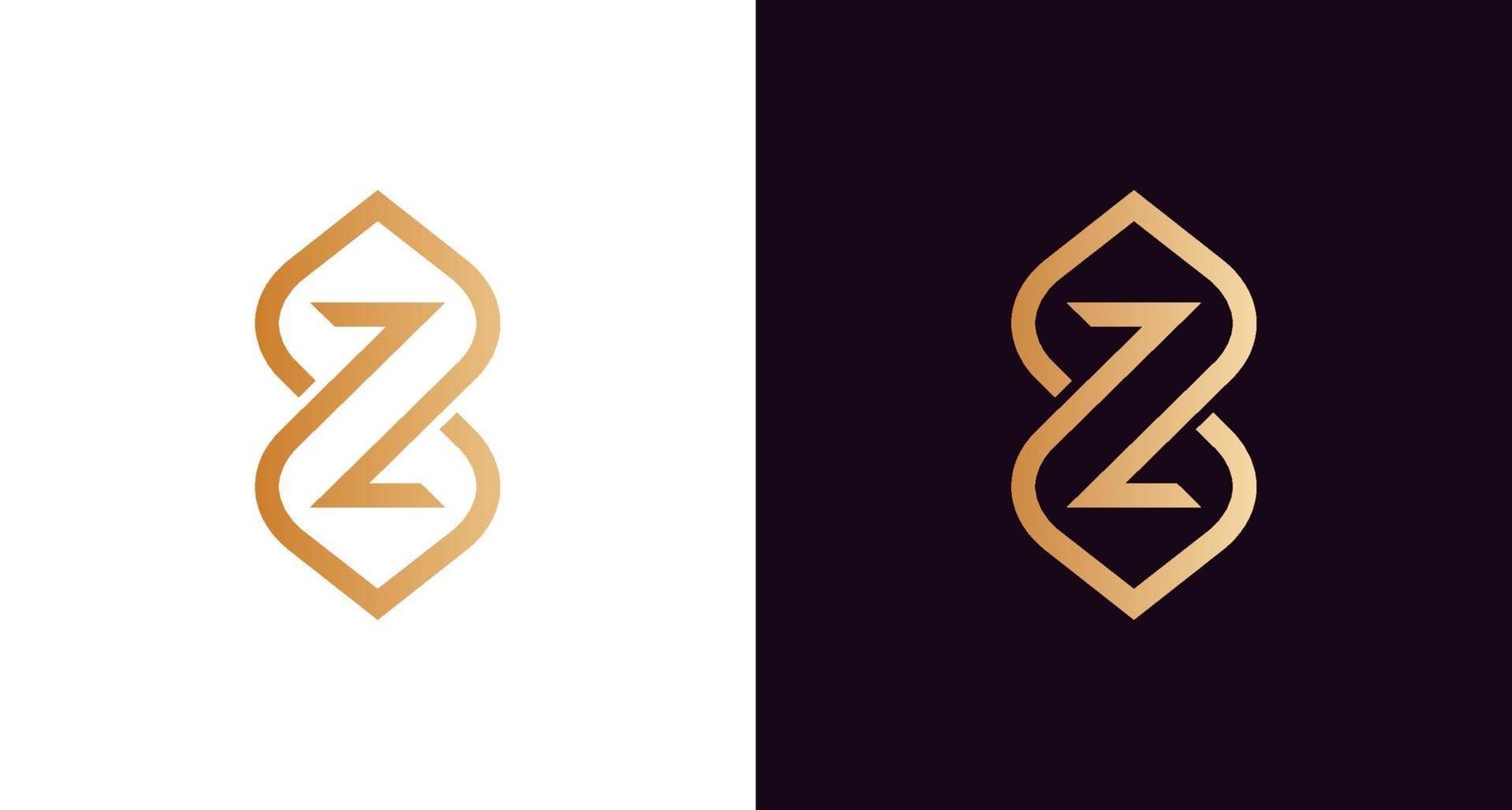 elegant and luxury letter Z infinity logo, classy infinity with initial Z letter logo template vector
