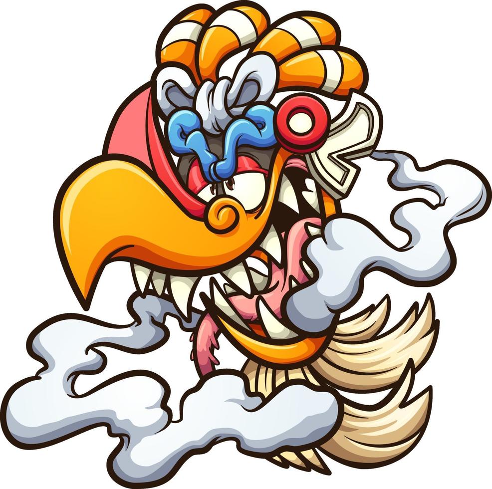 Ehecatl Aztec god vector