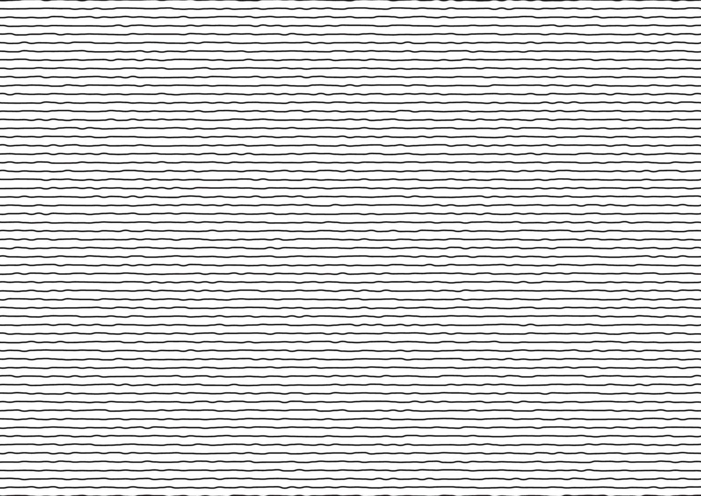 Abstract thin black stripes rough horizontal lines on white background. vector